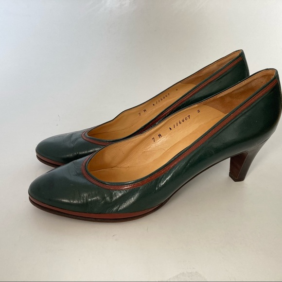 Classic: BALLY of Switzerland all Leather.Dark Green/Brown/Black Luxury Quality - Picture 7 of 8